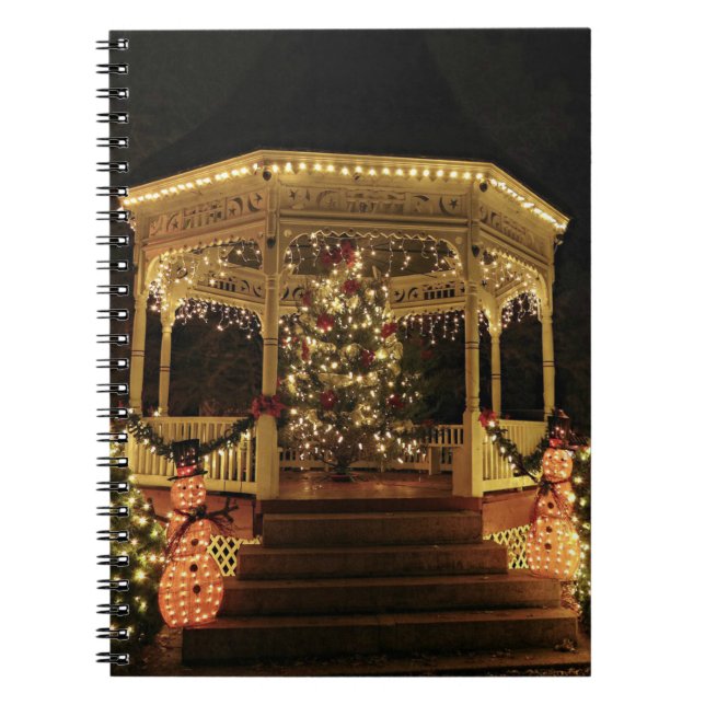 Gazebo Dressed für Weihnachten Notizblock (Vorderseite)