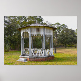 Gazebo in Old St. Joseph Friedhof, Florida Poster