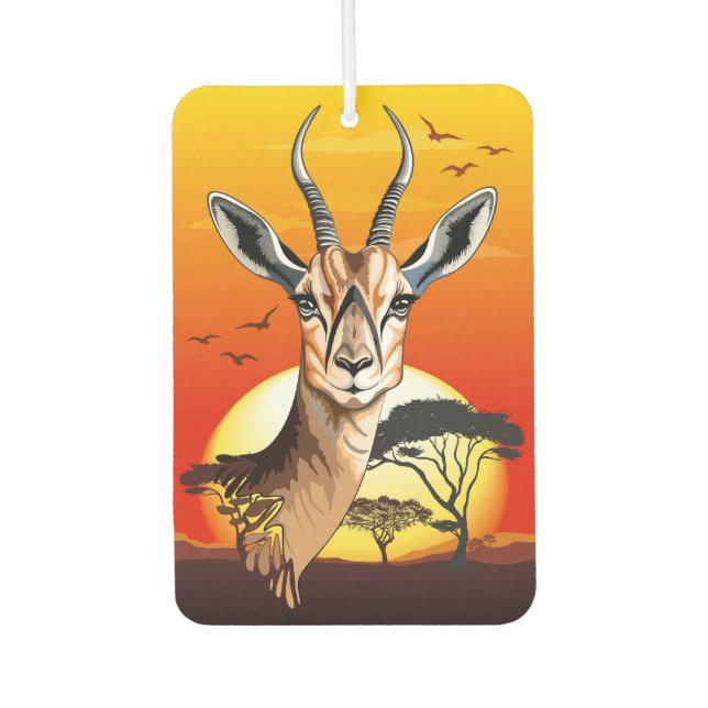 Gazelle African Antelope Wild Animal Autolufterfrischer (Vorderseite)