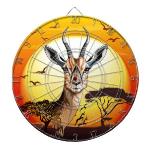Gazelle African Antelope Wild Animal Dartscheibe