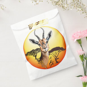 Gazelle African Antelope Wild Animal Geschenktütchen
