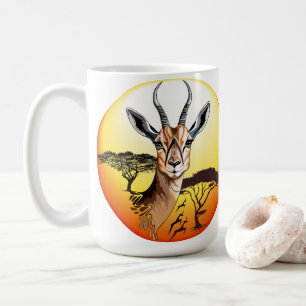 Gazelle African Antelope Wild Animal Kaffeetasse