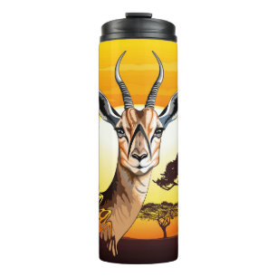 Gazelle African Antelope Wild Animal Thermosbecher