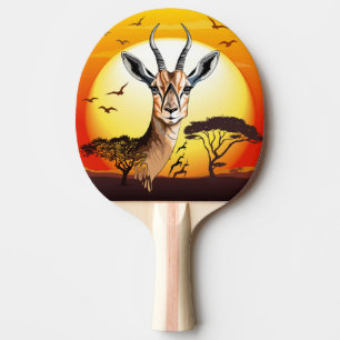 Gazelle African Antelope Wild Animal Tischtennis Schläger