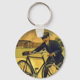 Gazelle Cycles Vintage-Fahrradposter Schlüsselanhänger