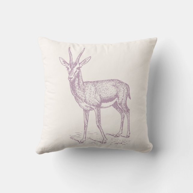 Gazelle Deer Kissen (Rückseite)