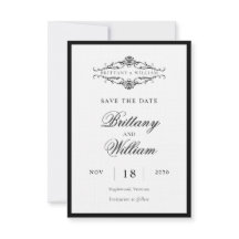 [GAZELLE] Elegante Schwarz-Weiß-Monochrome Hochzei