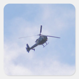 Gazelle Helicopter Quadratischer Aufkleber