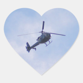Gazelle-Hubschrauber Herz-Aufkleber