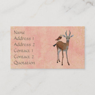 GAZELLE & OWL BLUSH Visitenkarte