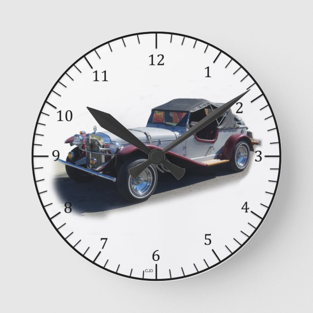 Gazelle-Uhr 1929 Runde Wanduhr (Vorderseite)