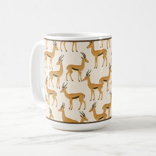"GAZELLEN-DRUCK" - 15 OZ. KAFFEETASSE