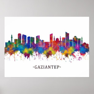Gaziantep Turkey Skyline Poster