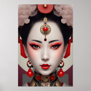 Gazing Geisha Poster