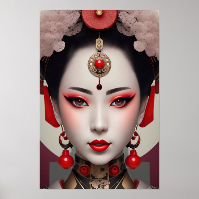 Gazing Geisha Poster (Vorne)