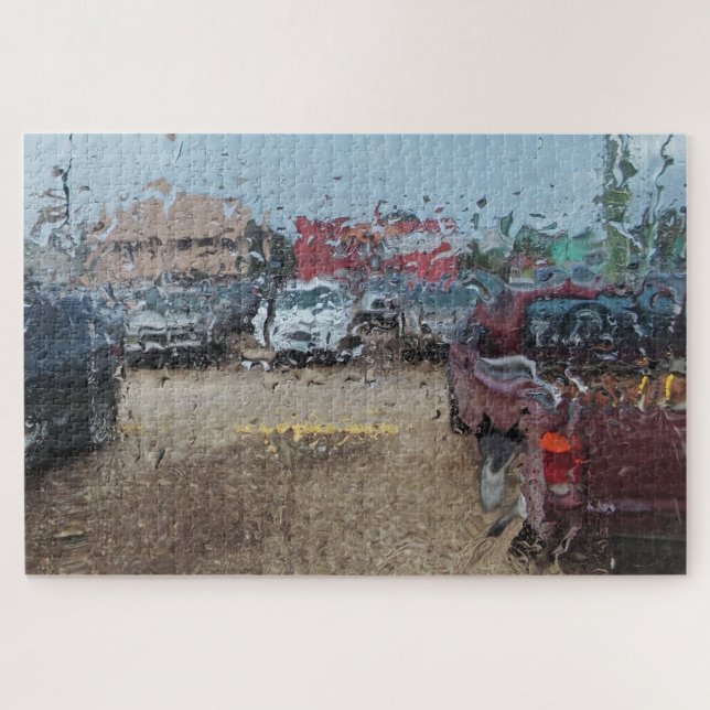 Gazing out to a Blurry day Puzzle (Horizontal)