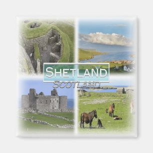 GB0155 Europe, Schottland, Shetland, Kühlschrank Magnet