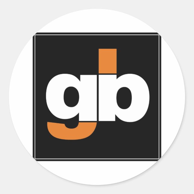 GB-Aufkleber Runder Aufkleber (Vorderseite)