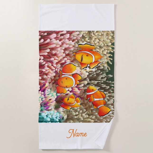 GB Beach Towel Clownfish Strandtuch (Vorderseite)