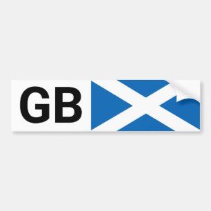 GB Car Sticker UK & Scott reisen ins Ausland /Scho Autoaufkleber