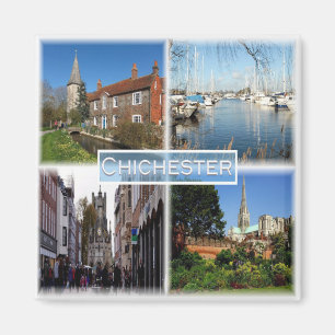 GB Chichester - Bosham Church and Brook House - Magnet