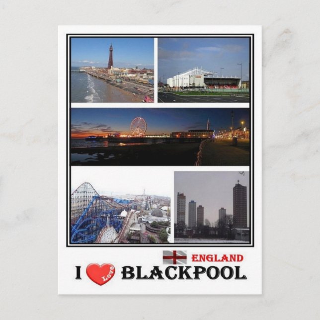 GB England - Blackpool - Postkarte (Vorderseite)
