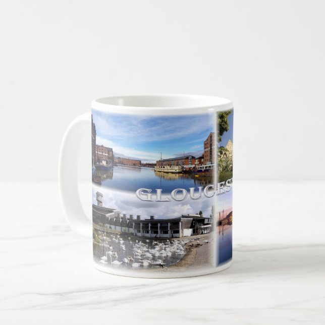 GB Gloucester - National Waterways Museum - Kaffeetasse (Vorderseite Links)