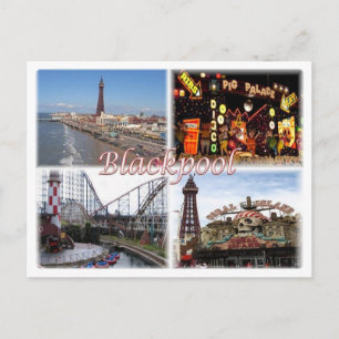GB Großbritannien - England - Blackpool - Postkarte