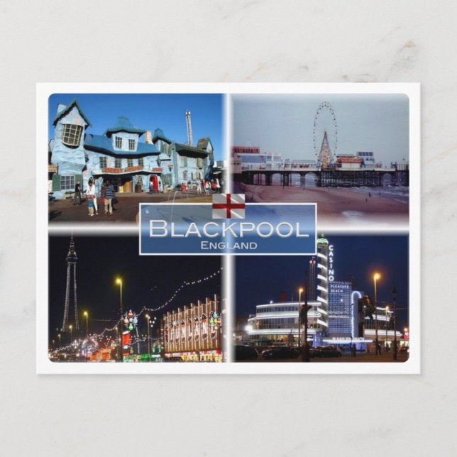 GB Großbritannien - England - Blackpool - Postkarte (Vorderseite)
