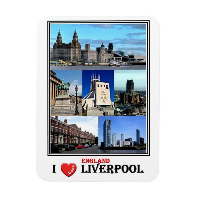 GB Großbritannien - England - Liverpool - Magnet (Vertikal)