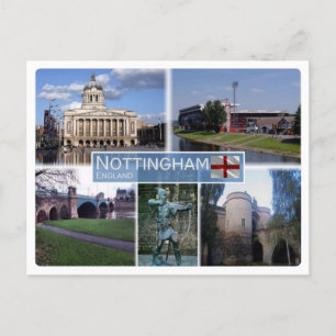 GB Großbritannien - England - Nottingham - Postkarte