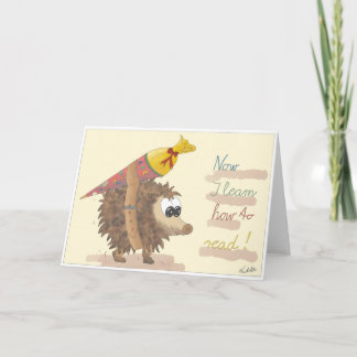 GB School enrollment card, lovingly hand-drawn gir Karte