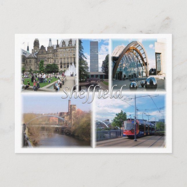 GB Vereinigtes Königreich - England - Sheffield Postkarte (Vorderseite)