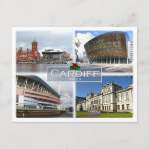 GB Vereinigtes Königreich - Wales - Cardiff - Postkarte