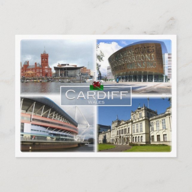 GB Vereinigtes Königreich - Wales - Cardiff - Postkarte (Vorderseite)