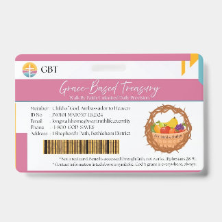 GBT-Abzeichen (Denke an die christliche Gnade) Ausweis