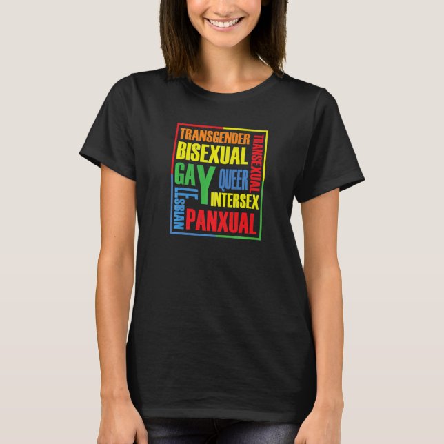 Gbt Pride Gay Lesbian Lgbtq Gender Human Rights T-Shirt (Vorderseite)