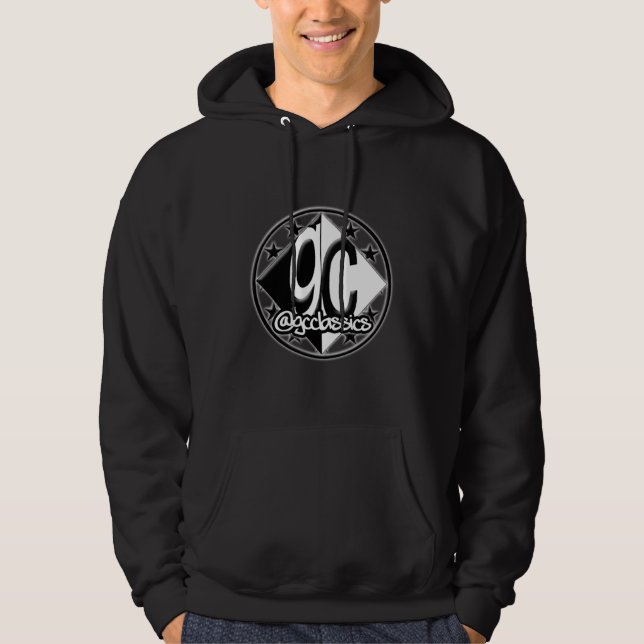 GC Classic Logo Black Hoodie (Vorderseite)