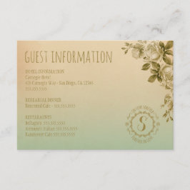 GC FOREVER IN LIEBE GÄSTEINFORMATIONEN BEGLEITKARTE