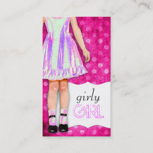 GC Girly Girl Puppe Funky Lila Visitenkarte