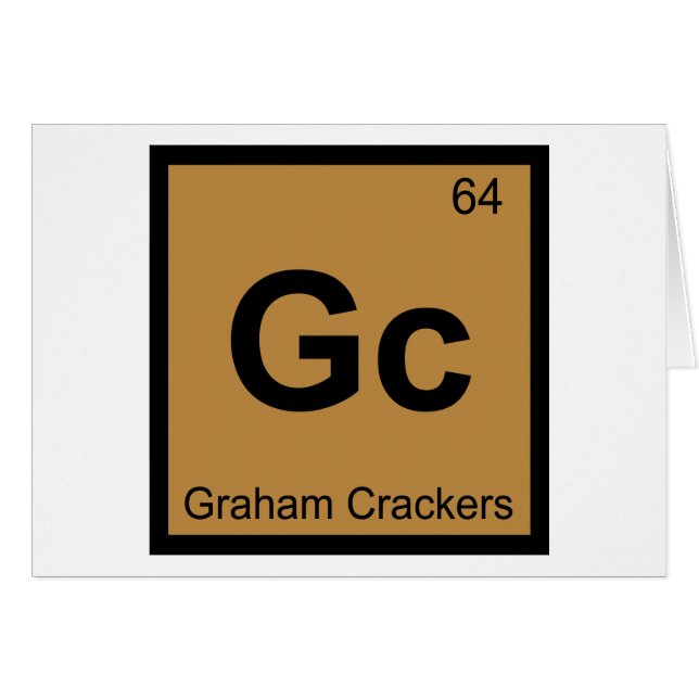 GC - Graham Crackers Chemistry Periodic Table (Vorderseite (Horizontal))