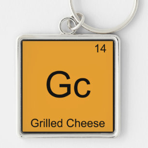Gc - Grilled Cheese Funny Chemistry Element Symbol Schlüsselanhänger