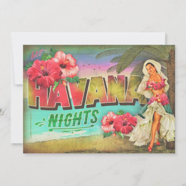 GC HOT HAVANA NIGHT INVITATION EINLADUNG (Vorderseite)