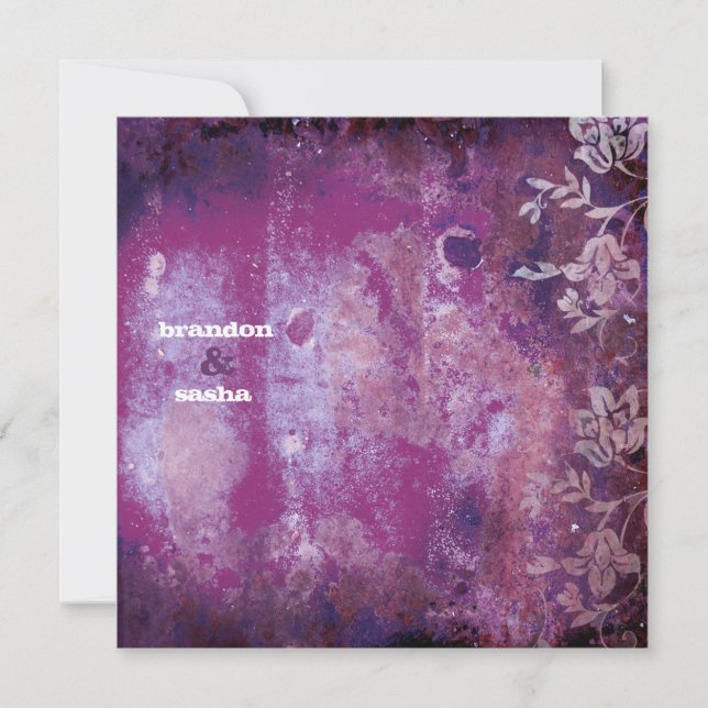 GC| Lustikal rustikal| Pflaume Einladung (Vorderseite)