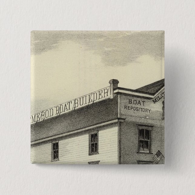 GC Ormerod, der Boat Builder, Asbury Park, NJ Button (Vorderseite)