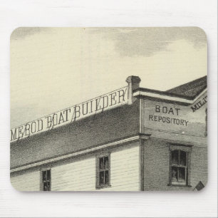 GC Ormerod, der Boat Builder, Asbury Park, NJ Mousepad