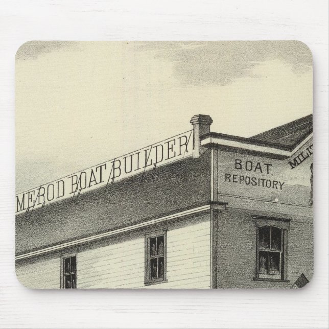GC Ormerod, der Boat Builder, Asbury Park, NJ Mousepad (Vorne)