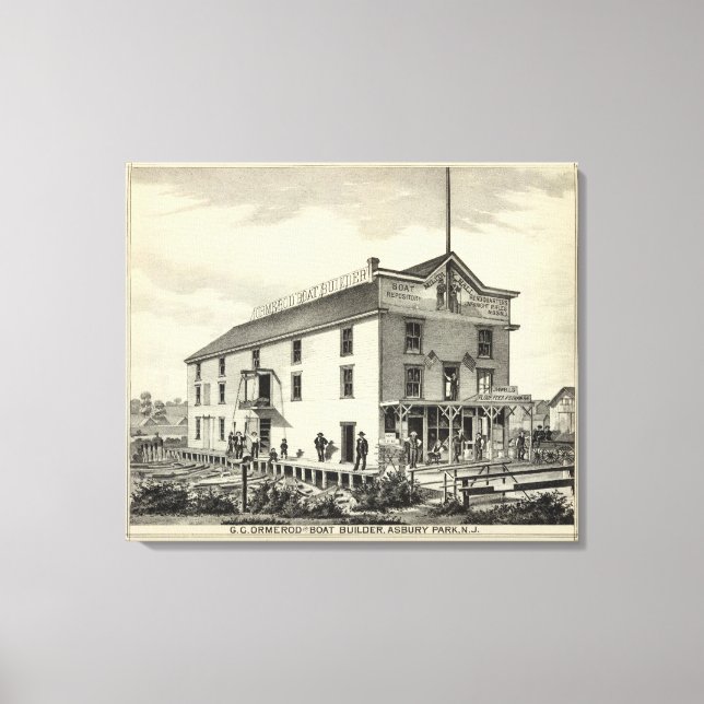 GC Ormerod, The Boat Builder, Asbury Park, NJ Leinwanddruck (Vorderseite)