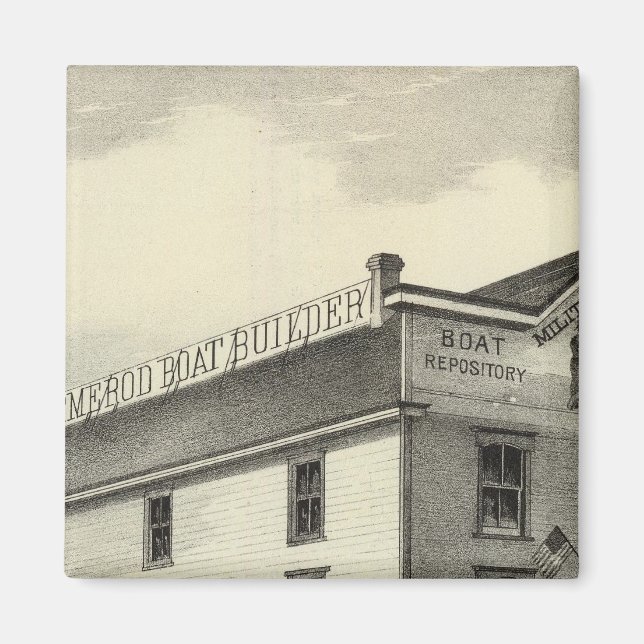 GC Ormerod, The Boat Builder, Asbury Park, NJ Magnet (Vorne)