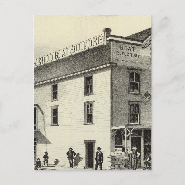 GC Ormerod, The Boat Builder, Asbury Park, NJ Postkarte (Vorderseite)